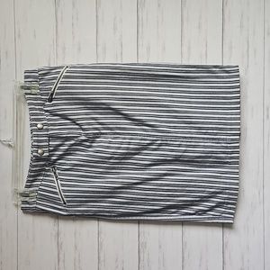 Lux Pinstripe Pencil Skirt
